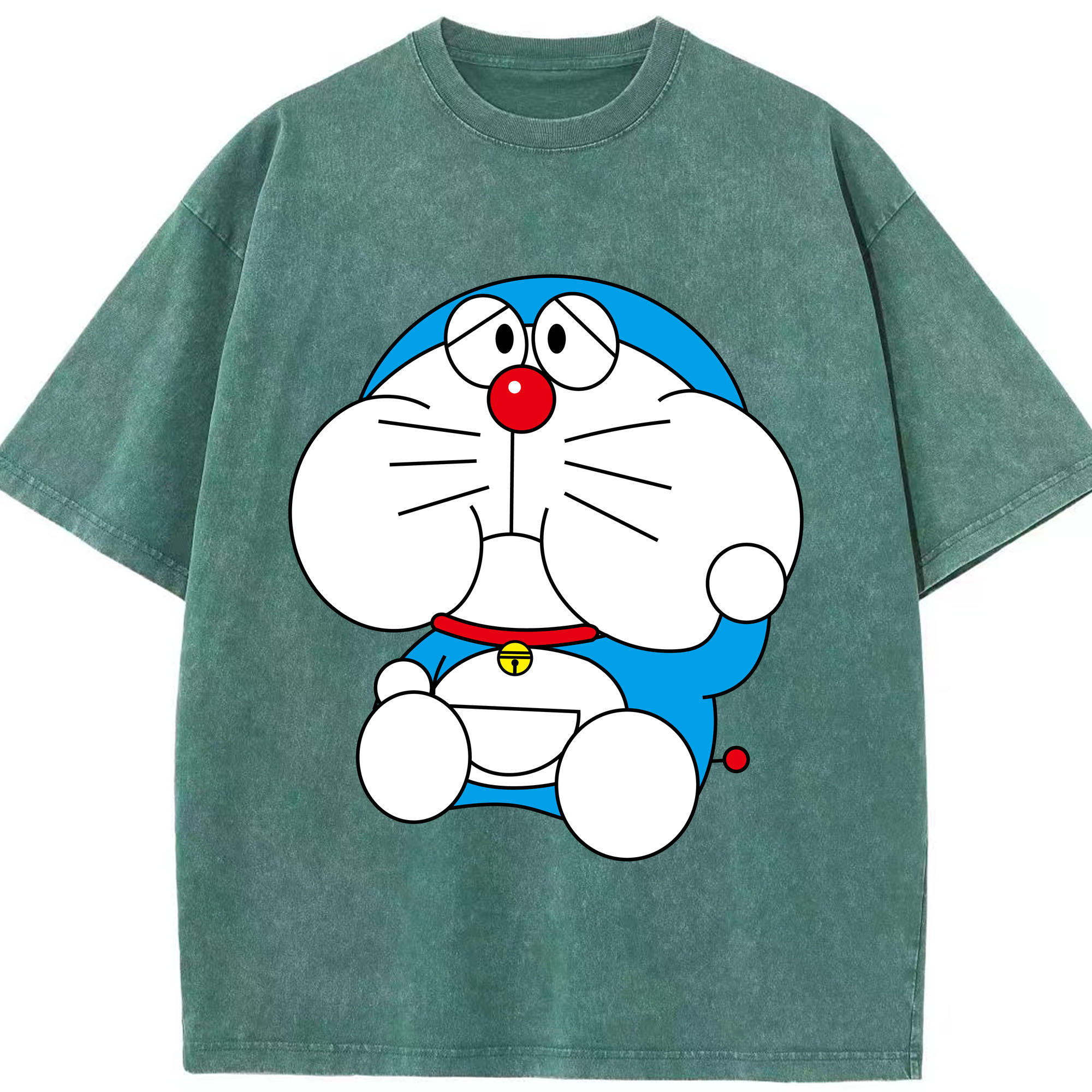 （画像用） ドラえもん Doraemon 綿100% ヴィンテージ風 半袖Tシャツ（フロントプリント）